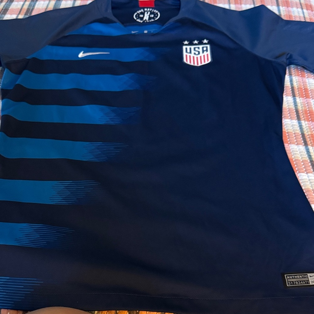 Nike Navy and Bright Blue USA Soccer Jersey